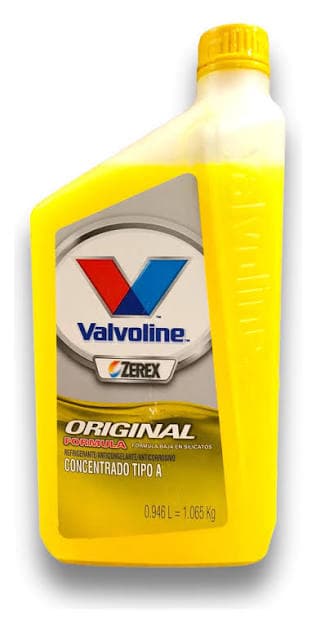 REFRIGERANTE PURO VALVOLINE AMARILLO ZEREX X 1 LT