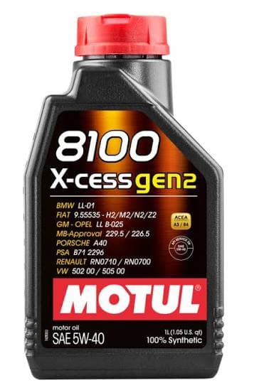 5W40 X 1 LT MOTUL 8100 X-CESS GEN2